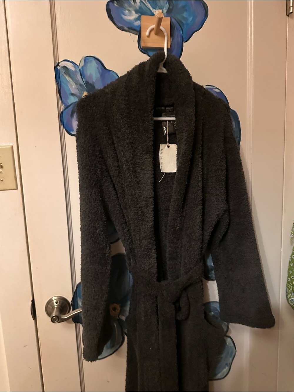 NWT Barefoot Dreams Women's Blue Slate Plush Robe